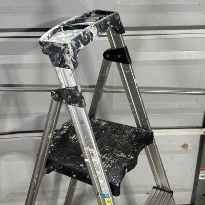 LOT 119G: Gorilla Ladders Step Ladder w/ Saw Horses