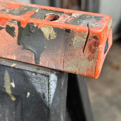 LOT 119G: Gorilla Ladders Step Ladder w/ Saw Horses