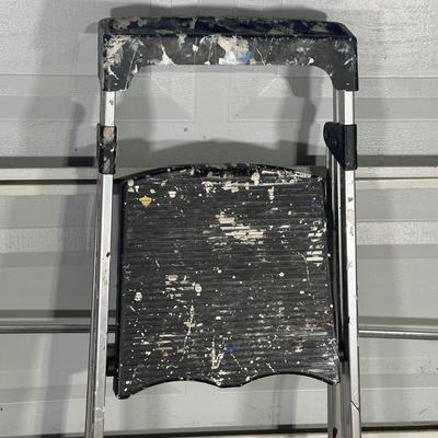 LOT 119G: Gorilla Ladders Step Ladder w/ Saw Horses