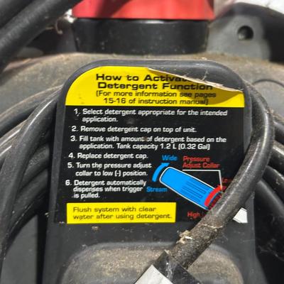 LOT 147G: Snap On 2000 PSI Electric Power Washer