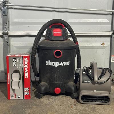 LOT 149G: Shop Vac w/ Cartridge Filters & Super Fan Max SF-20-G
