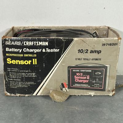 LOT 154G: Craftsman Power Tools & Battery Charger - Bench Grinder, Belt Sander & Auto Scroller Saw