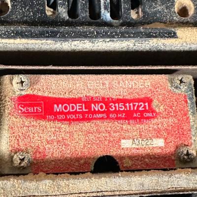 LOT 154G: Craftsman Power Tools & Battery Charger - Bench Grinder, Belt Sander & Auto Scroller Saw