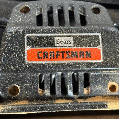 LOT 154G: Craftsman Power Tools & Battery Charger - Bench Grinder, Belt Sander & Auto Scroller Saw