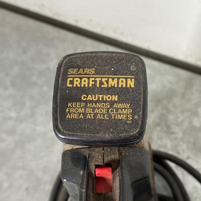 LOT 154G: Craftsman Power Tools & Battery Charger - Bench Grinder, Belt Sander & Auto Scroller Saw