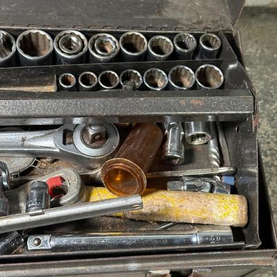 LOT 155G: Hand Tool Collection w/ Craftsman Toolbox & More