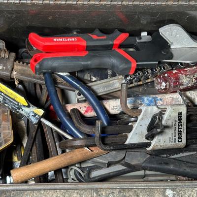 LOT 155G: Hand Tool Collection w/ Craftsman Toolbox & More