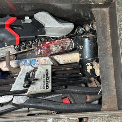 LOT 155G: Hand Tool Collection w/ Craftsman Toolbox & More