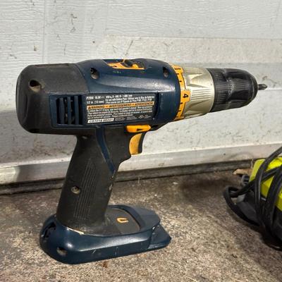 LOT 156G: Power Tools - Makita Random Orbit Sander, Ryobi Drill, Router & More