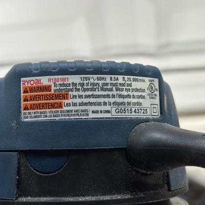 LOT 156G: Power Tools - Makita Random Orbit Sander, Ryobi Drill, Router & More