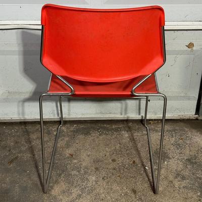 LOT 157G: Vintage Mid Century Modern Matrix Krueger Stackable Chairs Set Of 14