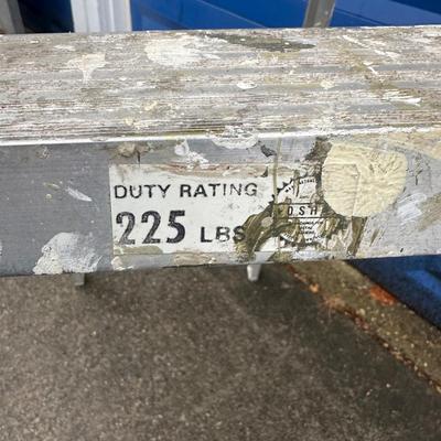 LOT 158G: Two Folding Metal Ladders