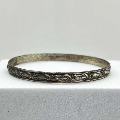 LOT 162J: 3 Vintage Sterling Silver Bangel Bracelets - Dane Craft and More - 39.2 Grams