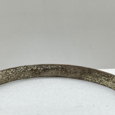 LOT 162J: 3 Vintage Sterling Silver Bangel Bracelets - Dane Craft and More - 39.2 Grams