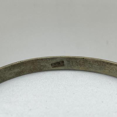 LOT 162J: 3 Vintage Sterling Silver Bangel Bracelets - Dane Craft and More - 39.2 Grams