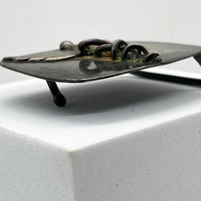 LOT 163J: Vintage Sterling Silver Medical Belt Buckle - 44.9 Grams