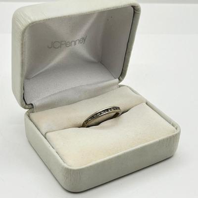 LOT 175J: 18K White Gold Channel Set Diamond Band - Size 7 - 1.7 GTW