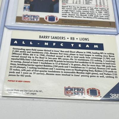 LOT 179J: Vintage NFL Football and NBA Basketball Cards - Shaquille O'Neal, David Robinson, Chris Mullen Rookie Cards, Michael...