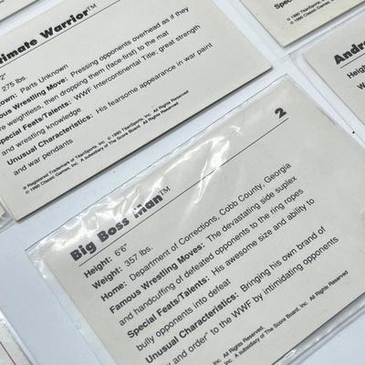 LOT 180J: Vintage Wrestling Cards: Jake the Snake, Bret the Hitman Hart, Macho Man Randy Savage, Hulk Hogan, Andre the Giant and More