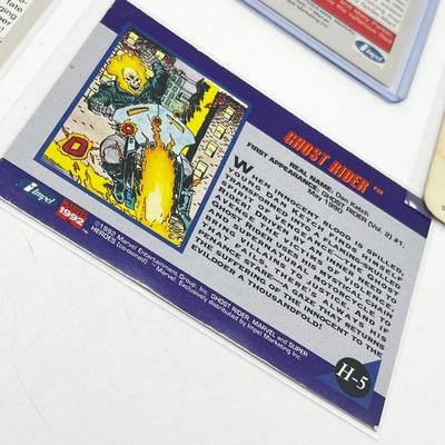 LOT 182J: Non-Sports Collectible Cards - GI Joe, Marvel Hologram - Spider-Man, Punisher, Ghost Rider