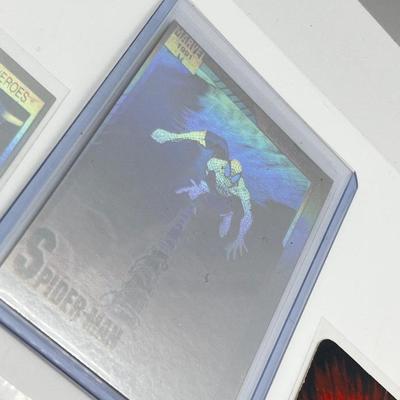 LOT 182J: Non-Sports Collectible Cards - GI Joe, Marvel Hologram - Spider-Man, Punisher, Ghost Rider