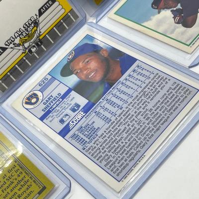 LOT 183J: MLB Baseball Star Rookie Cards - Ken Griffey, Jr., Frank Thomas, Gary Sheffield