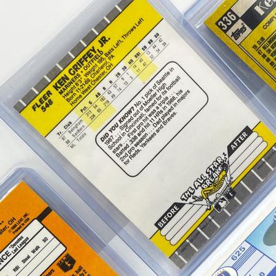 LOT 183J: MLB Baseball Star Rookie Cards - Ken Griffey, Jr., Frank Thomas, Gary Sheffield