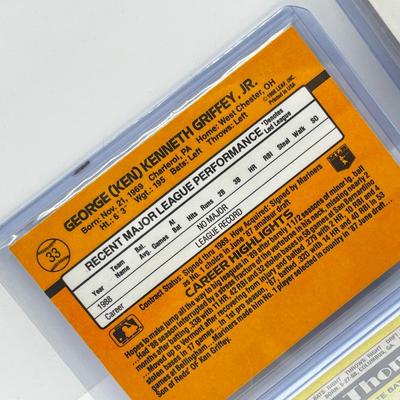 LOT 183J: MLB Baseball Star Rookie Cards - Ken Griffey, Jr., Frank Thomas, Gary Sheffield