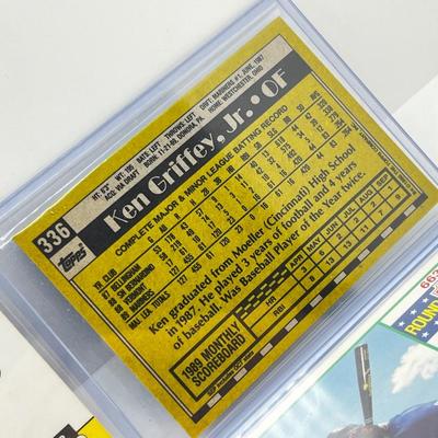 LOT 183J: MLB Baseball Star Rookie Cards - Ken Griffey, Jr., Frank Thomas, Gary Sheffield