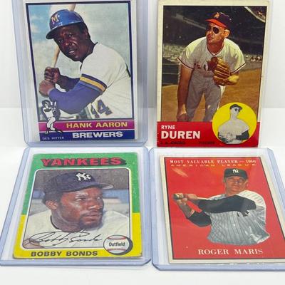 LOT 184J: 1960s/70s Baseball Cards - Roger Maris, Hank Aaron and More