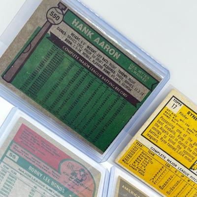LOT 184J: 1960s/70s Baseball Cards - Roger Maris, Hank Aaron and More