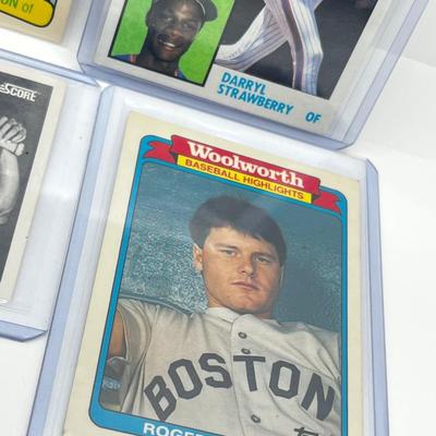 LOT 185J: 1980s Baseball Cards - Bo Jackson, Kirby Puckett, Roger Clemens, Daryl Strawberry Rookie Cards and More