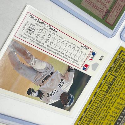 LOT 186J: 1980s/90s Baseball Cards - Manny Ramirez, Derek Jeter, Deion Sanders and More