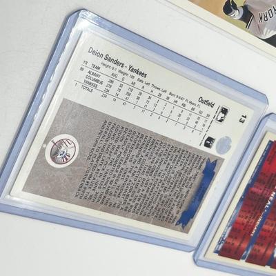 LOT 186J: 1980s/90s Baseball Cards - Manny Ramirez, Derek Jeter, Deion Sanders and More