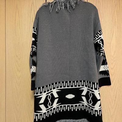 Coco + Carmen Long Aztec Cardigan sweater New!