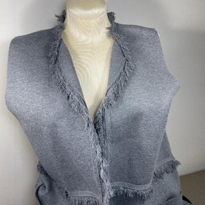 Joh Cashmere long Grey Vest New!