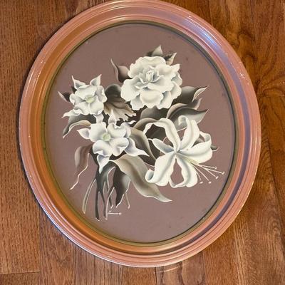 Pair of Turner Floral Prints in Oval Frames