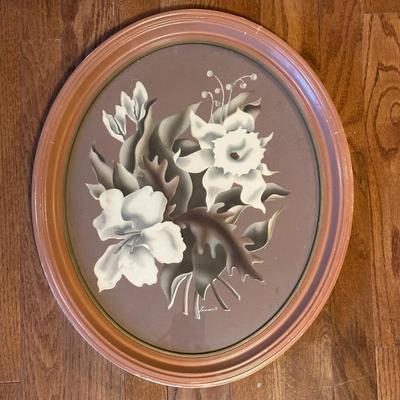 Pair of Turner Floral Prints in Oval Frames