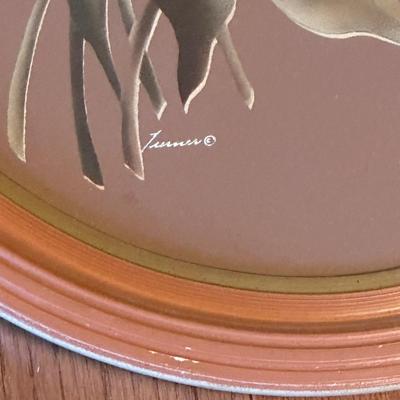 Pair of Turner Floral Prints in Oval Frames