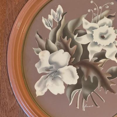 Pair of Turner Floral Prints in Oval Frames