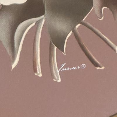 Pair of Turner Floral Prints in Oval Frames