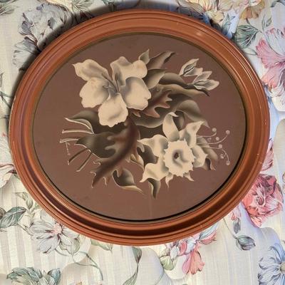 Pair of Turner Floral Prints in Oval Frames