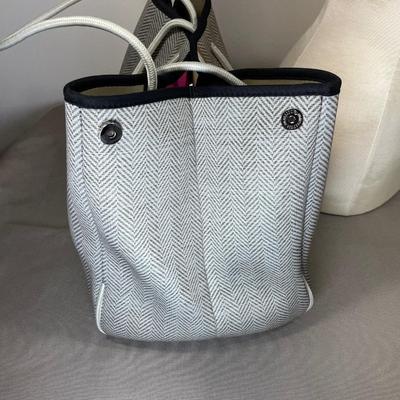 Large Neoprene Tote Handbag New!