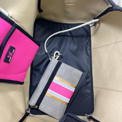 Large Neoprene Tote Handbag New!