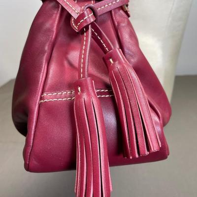 Dooney & Bourke Red Leather Tegan Handbag