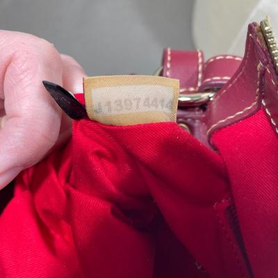 Dooney & Bourke Red Leather Tegan Handbag