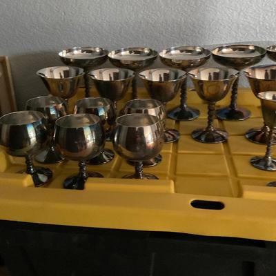 F.B.Rogers Silver Plate Made In Spain Goblets.