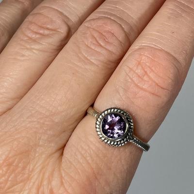 Amethyst Sterling Silver Ring 10