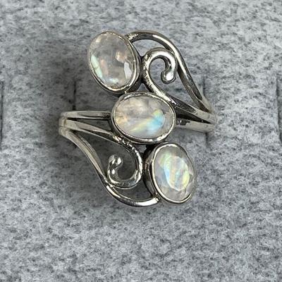 Moonstone Sterling Silver Ring 8