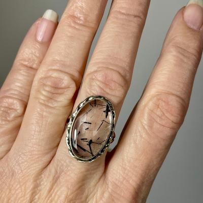 Rutilated Quartz Sterling Ring 8